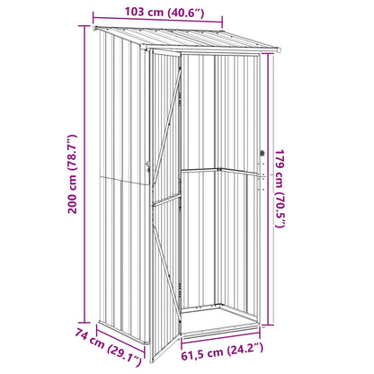 Cabanon de Jardin en Acier galvanisé