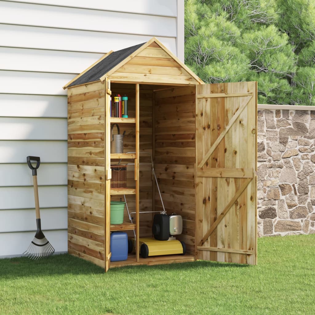 Abri à Outils Vertical en Bois 1.07m x 1.07m x 2.20m