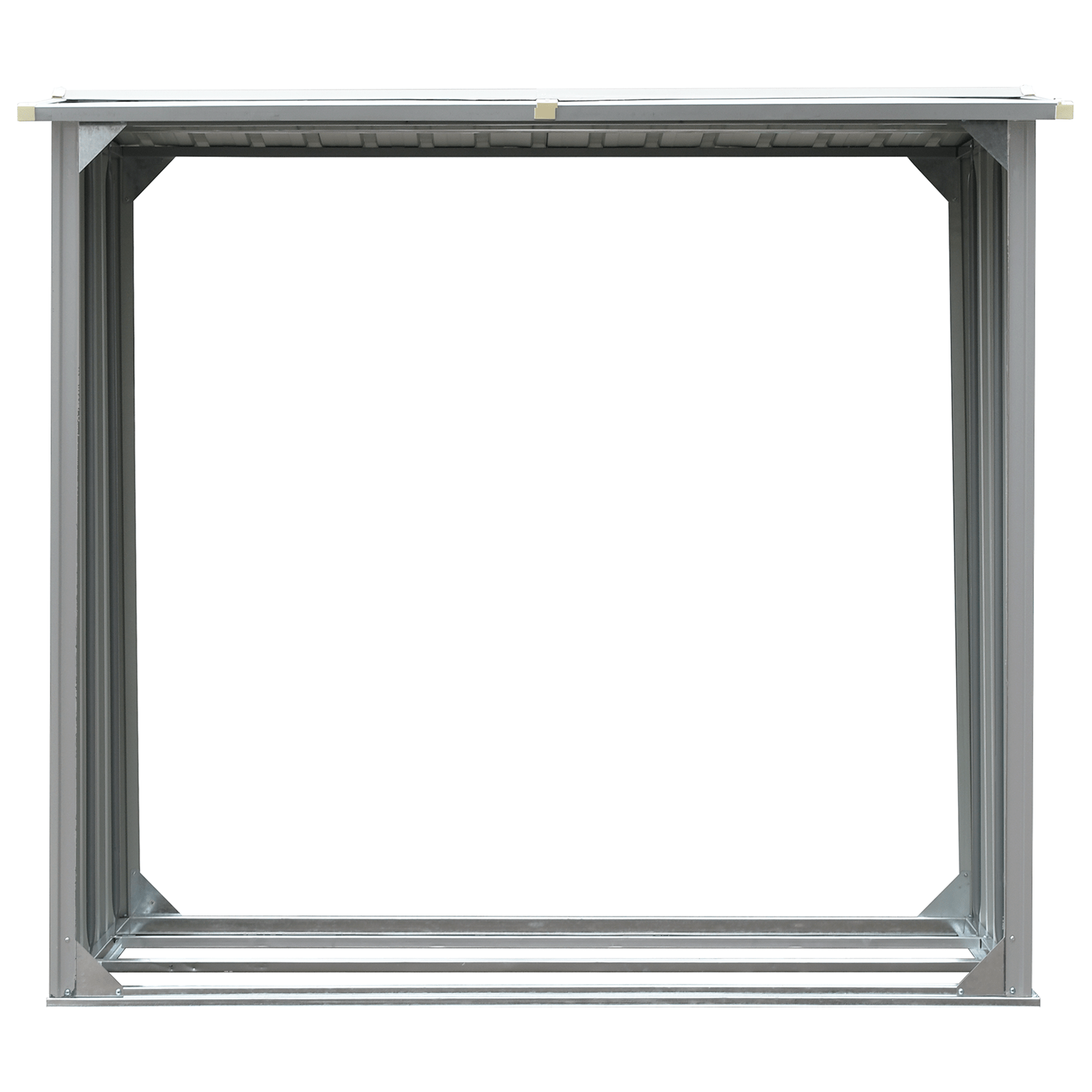 Abri à Bûches en Acier Galvanisé - 1,72m x 0,91m x 1,54m