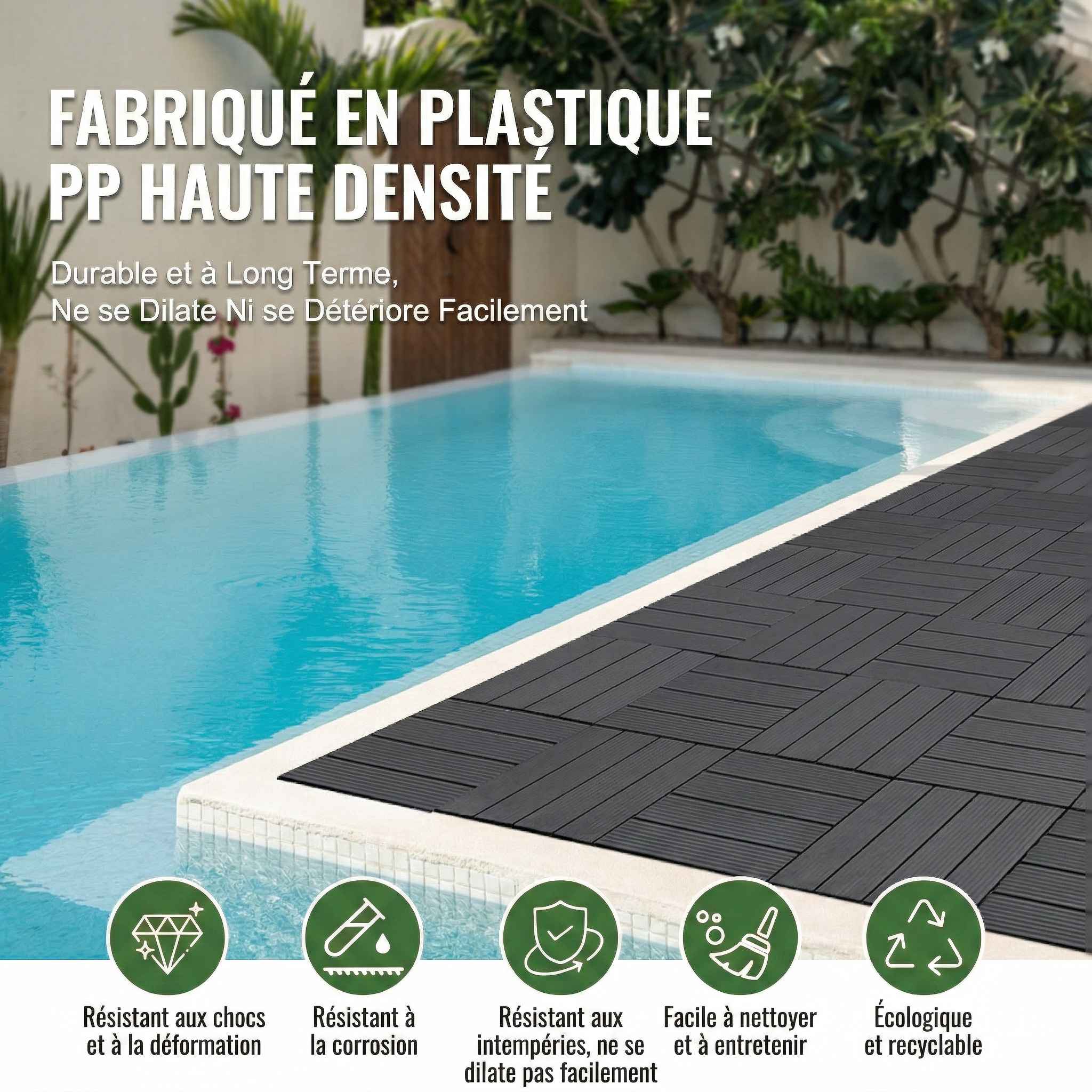 Dalles de sol Clipsables (Lot de 10)