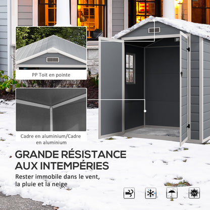 Abri de Jardin en Polypropylène - 1,83m x 1,34m x 2,10m