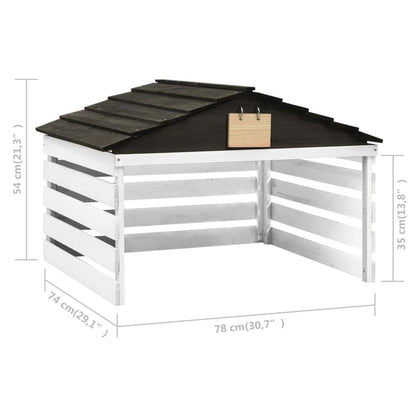 Abri pour Robot Tondeuse bois Massif - 0.78m x 0.74m x 0.54m