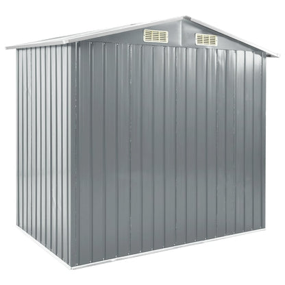 Abri de Jardin avec Étagères en Acier Galvanisé - 2,05m x 1,30m x 1,83m