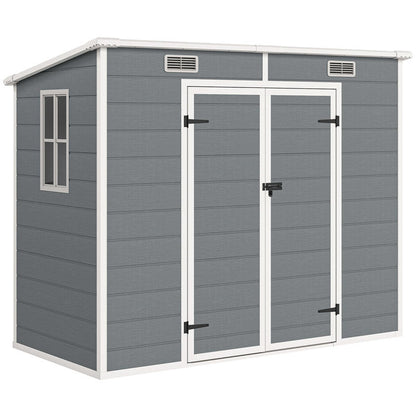 Abri de Jardin en Résine  - Étanche & Traité UV - 2,38m x 1,25m x 1,83m