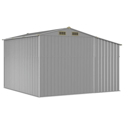 Abri de Jardin 2-en-1 avec Bûcher en Acier Galvanisé