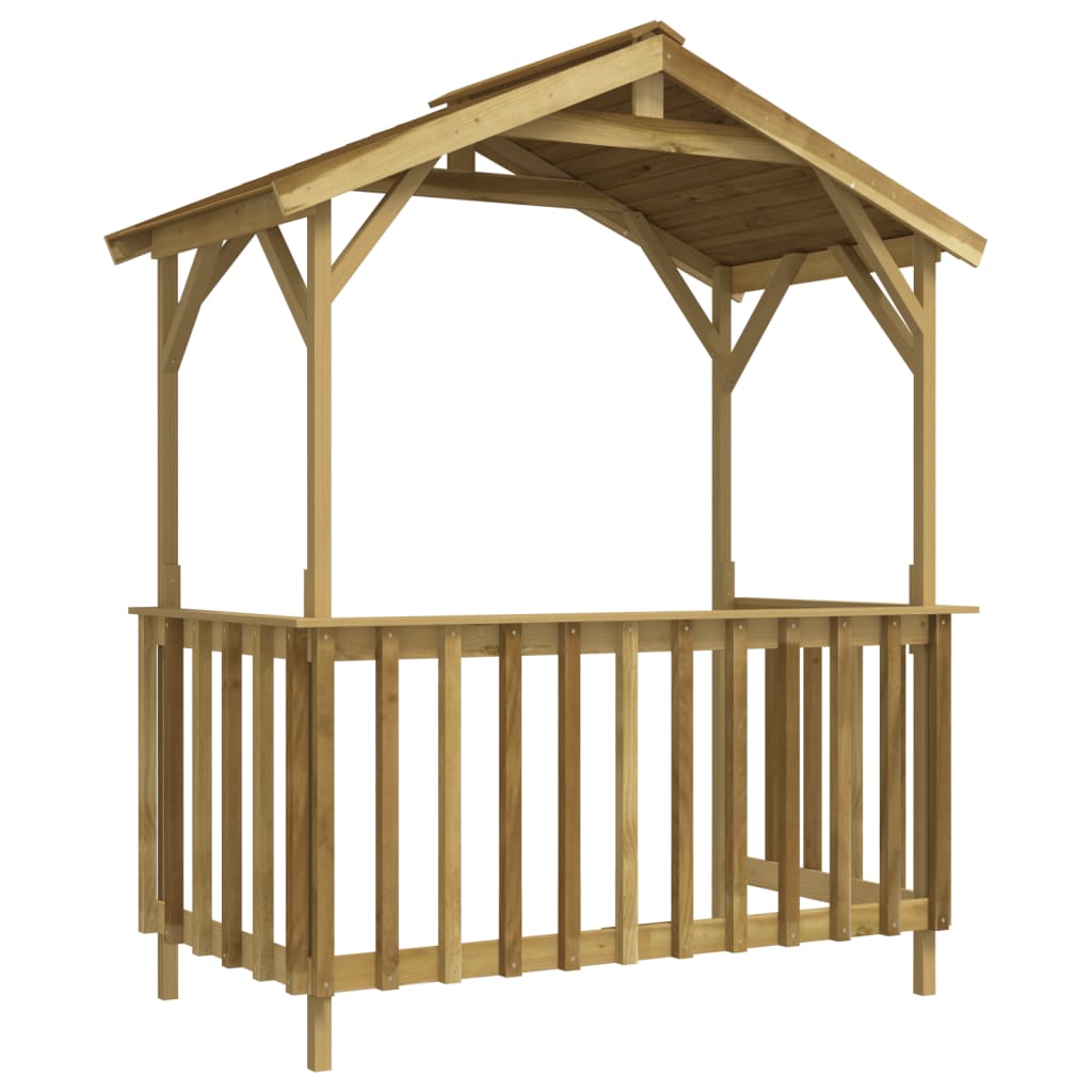 Abri à Barbecue en Bois - 1.63m x 0.93m x 2.10m