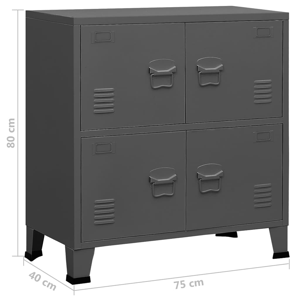Armoire de jardin en Acier - Buffet à Casiers - 0.80m / 1.15m
