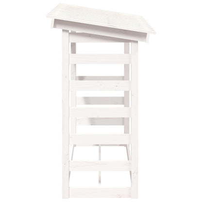 Abri à Bûches en Bois Massif - 1.08m x 0.65m x 1.10m/0.78m