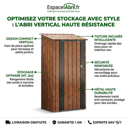 Cabanon de Jardin en Acier galvanisé